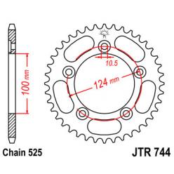 Звездочка задняя JT Sprockets (шаг 525 ) JT JTR744